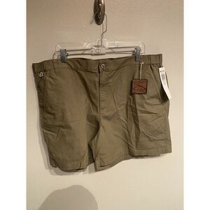 Columbia River Lodge Montauk Hiking Shorts Mens Size XXL Khaki Green